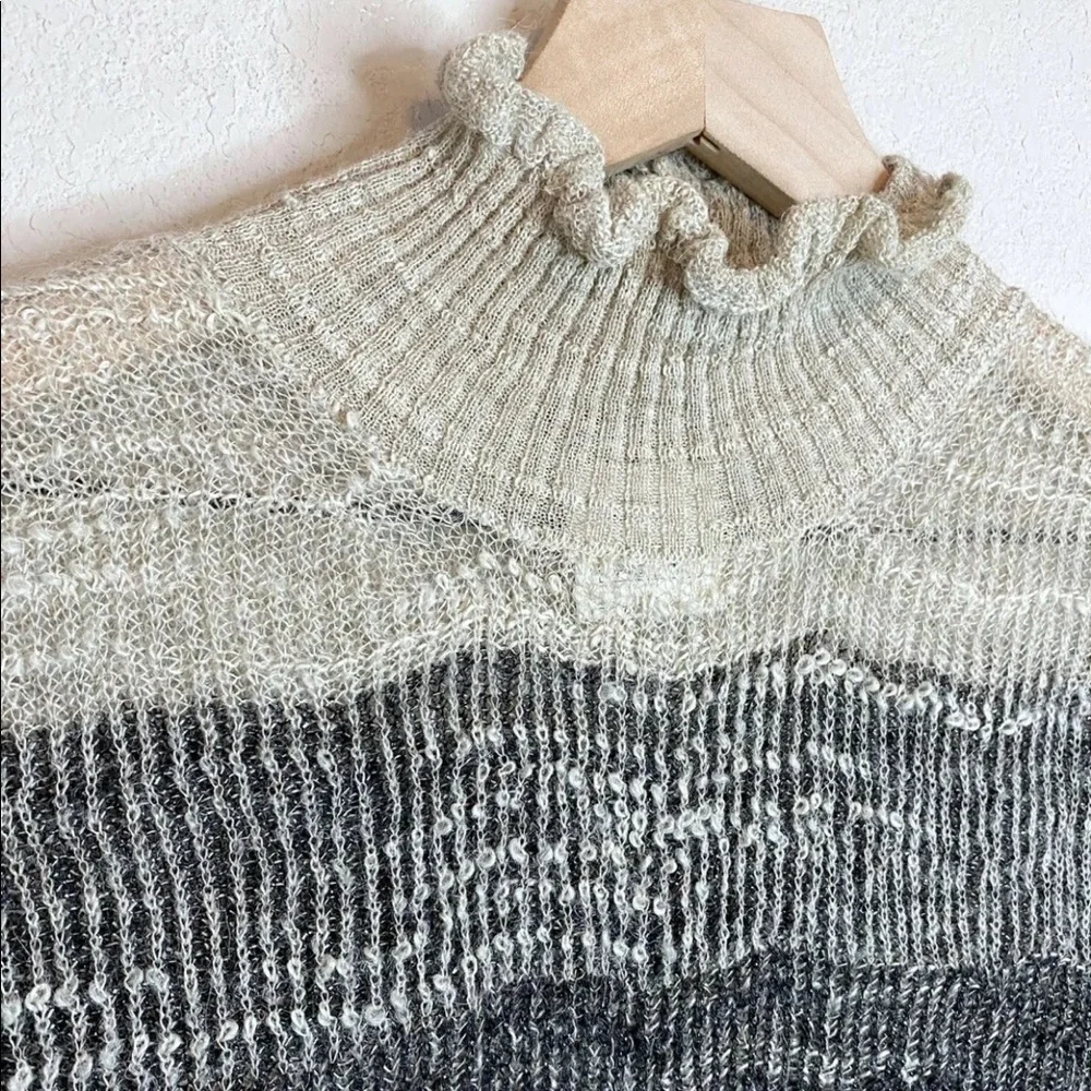 CHANEL Ombré Shimmering Turtleneck Sweater
